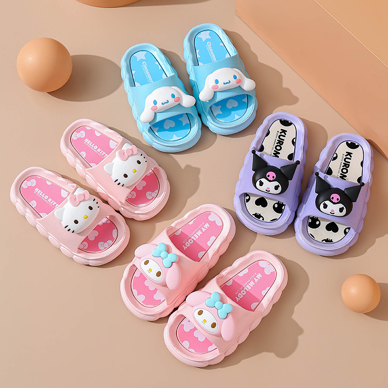 Japan Summer Festival Clothing - Anime Girls Summer Slippers Hello Kitty
