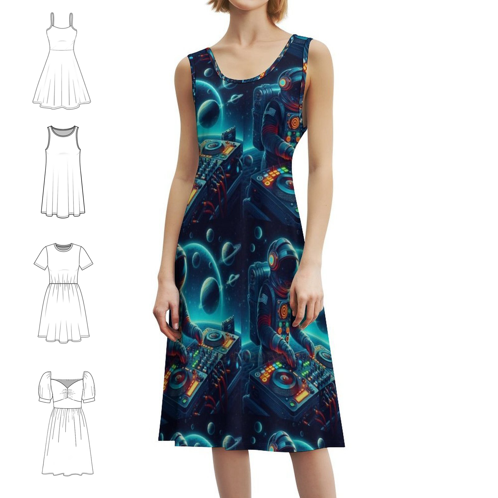 Summer Clothing Vacation - Astronaut Dj Sexy Vacation Dress For
