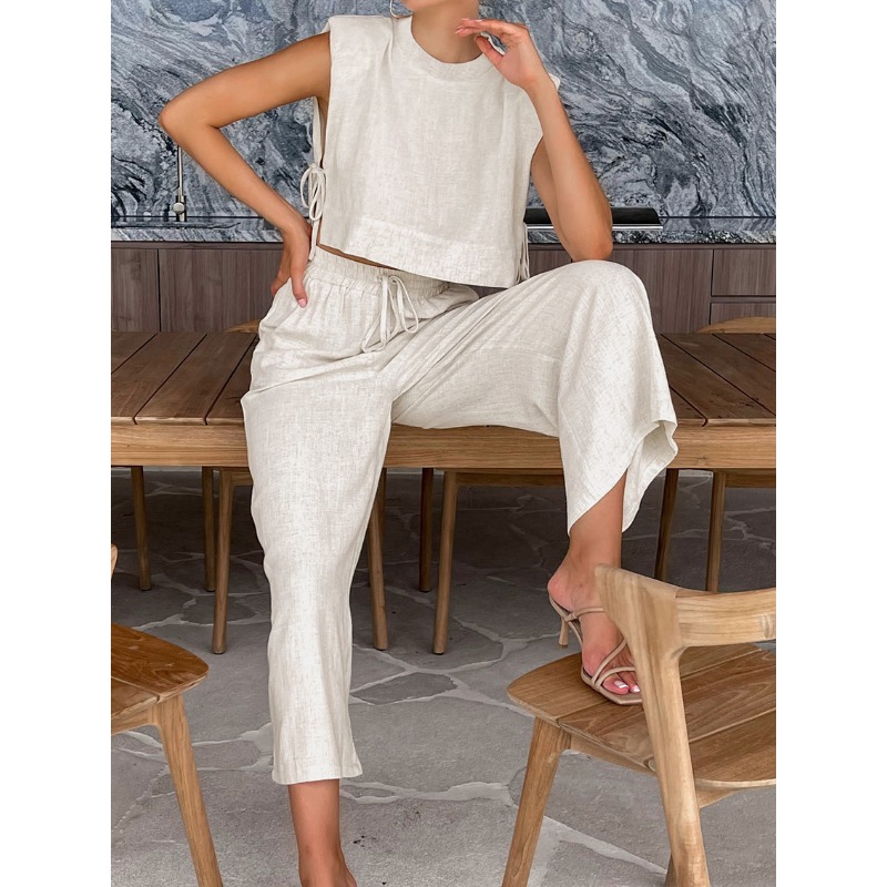 Summer Linen Clothing For Women - Fashion Cotton and Linen Suit Women's