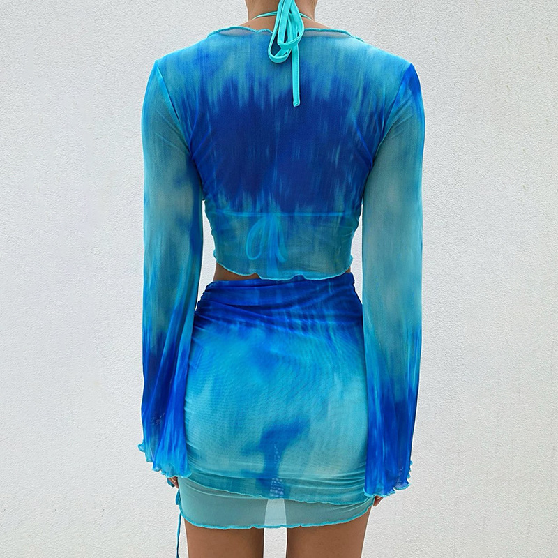 Nsangu Sexy Two Piece Set Blue - Summer Clothing Vacation recension och pris