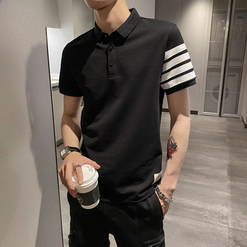 Top Graphic Polo Shirts Stripe - Summer Clothing Cheap recension och pris