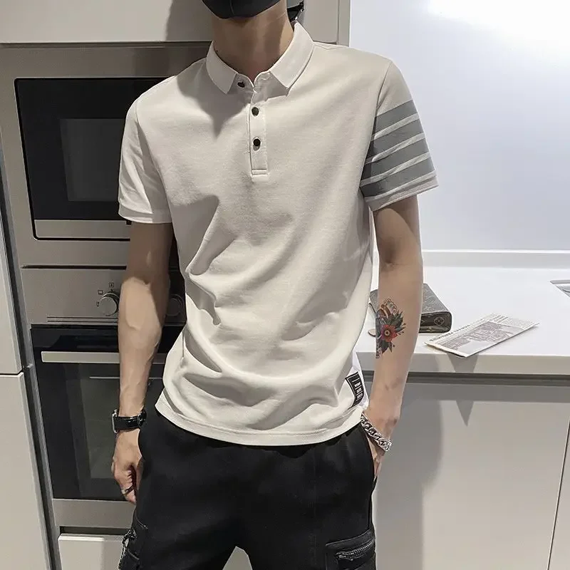 Top Graphic Polo Shirts Stripe - Summer Clothing Cheap recension och pris