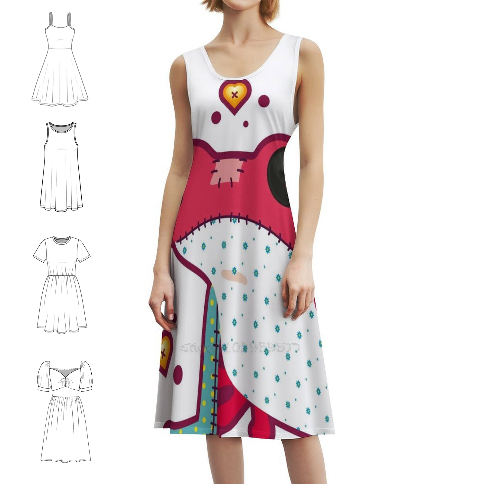 Ragdoll Frog Bohemian Sleevele - Summer Clothing Vacation recension och pris