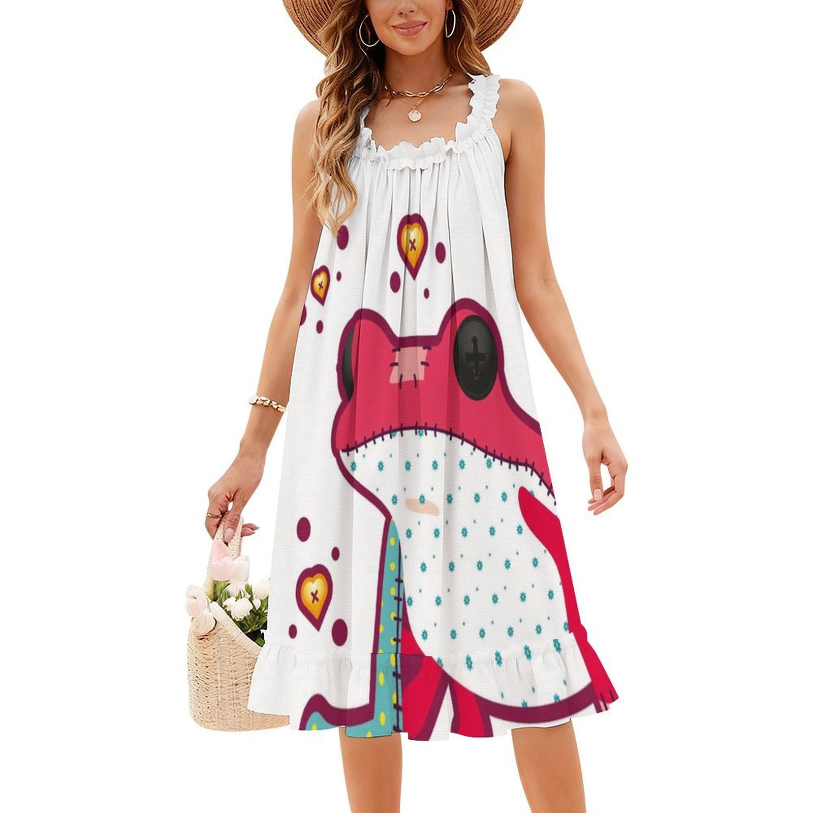 Ragdoll Frog Bohemian Sleevele - Summer Clothing Vacation recension och pris