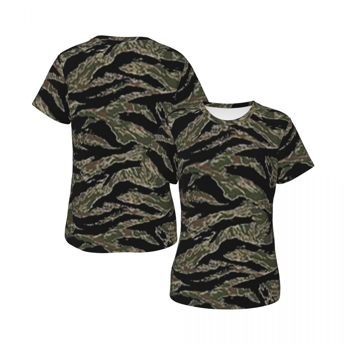Tiger Stripe Camouflage Milita - Summer Clothing For 70 Year Old Woman recension och pris