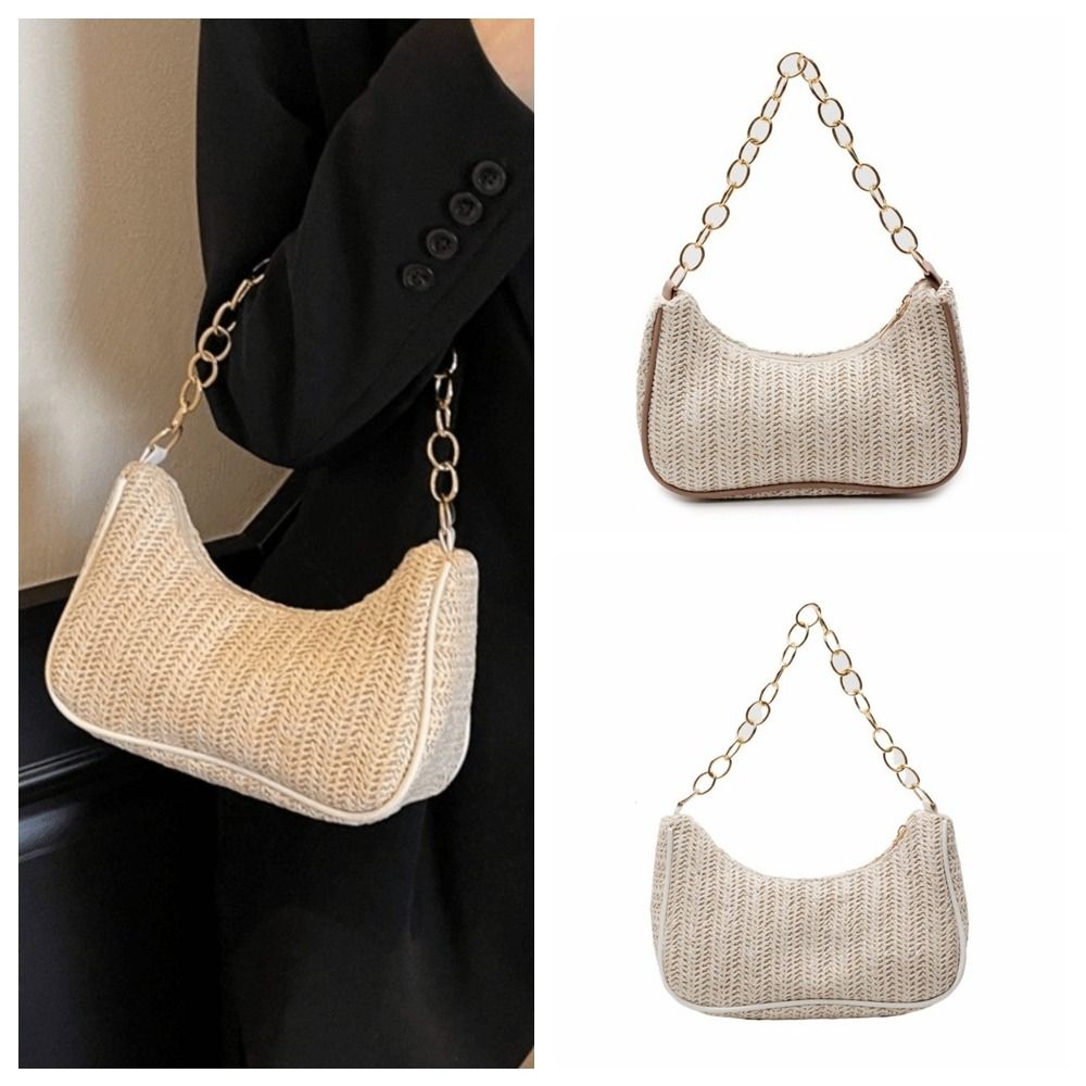 Casual Bohemian Straw Shoulder - Beach Bag Straw recension och pris