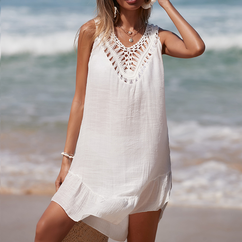 Women V-Neck Backless Hollow O - Summer Clothing Colors recension och pris