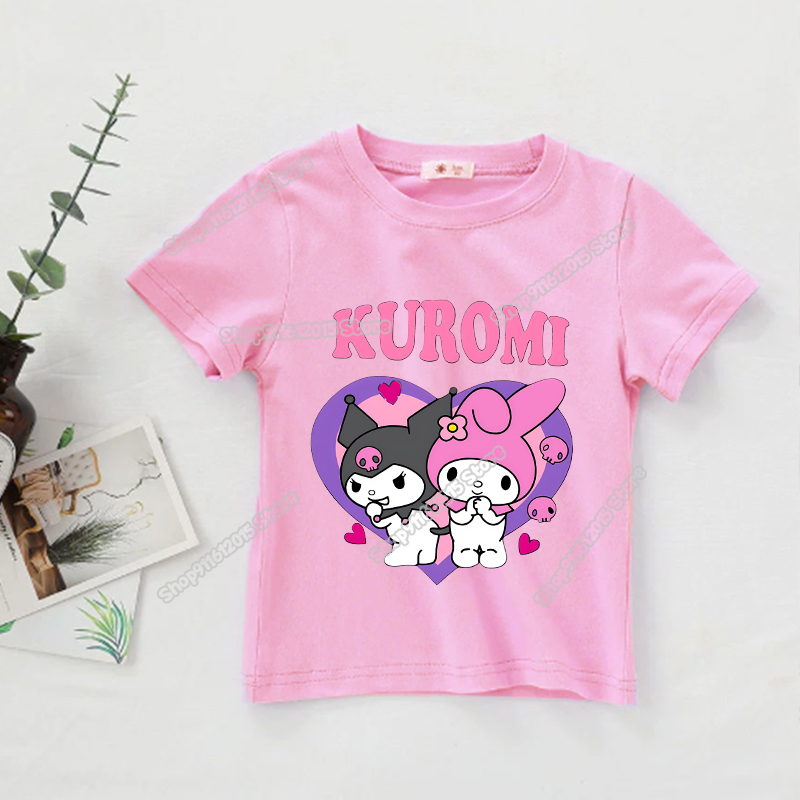 Cartoon Kuromi Melody Girl T-S - Summer Clothing Newborn recension och pris