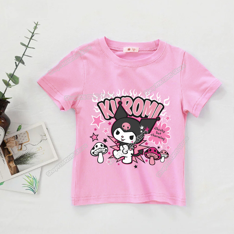 Cartoon Kuromi Melody Girl T-S - Summer Clothing Newborn recension och pris