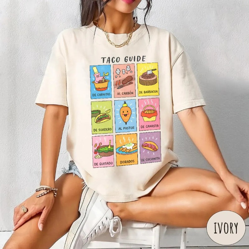 Taco Guide Shirt - Funny Mexic - Summer Clothing Guide recension och pris
