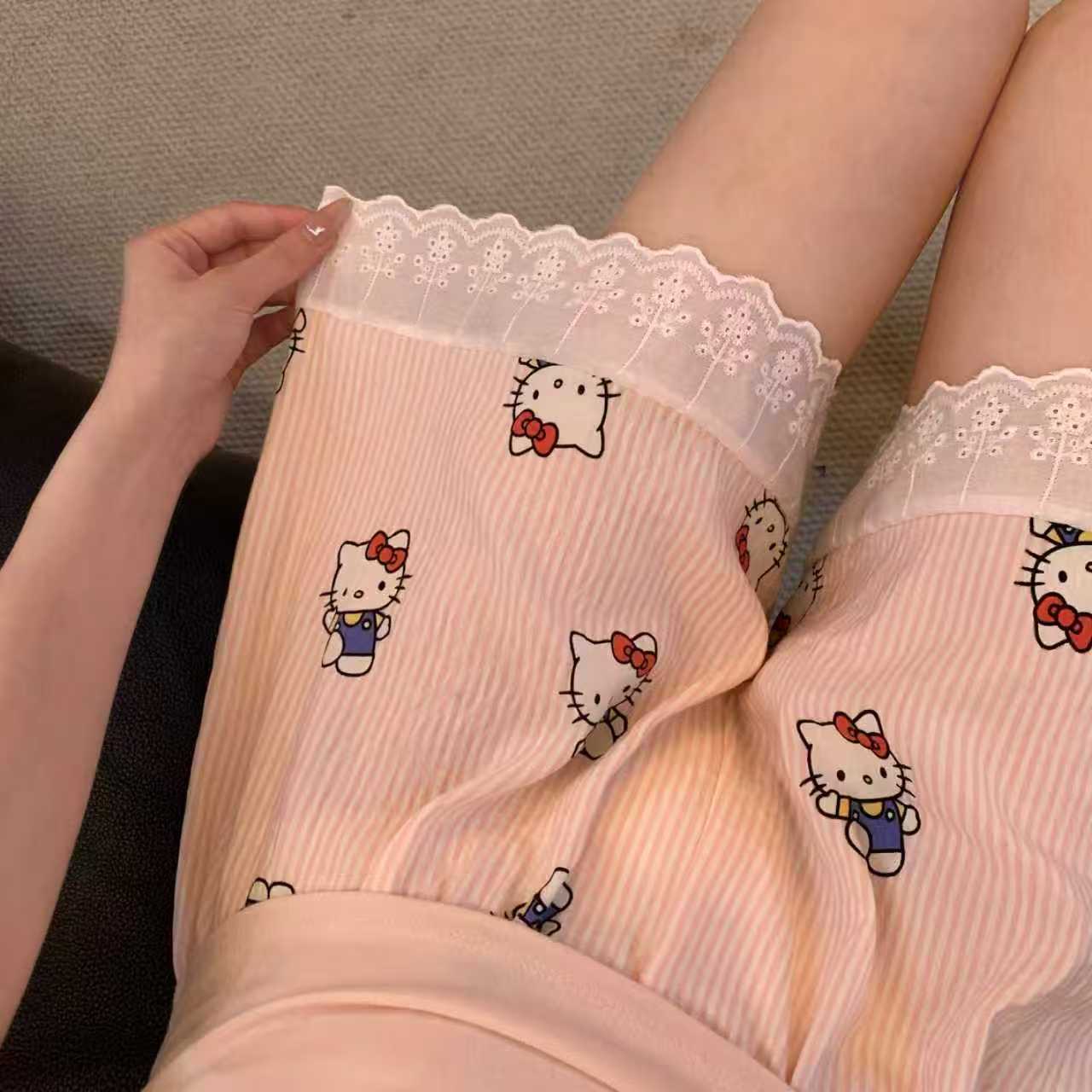 Kawaii Hello Kitty Shorts Summ - Japan Summer Festival Clothing recension och pris