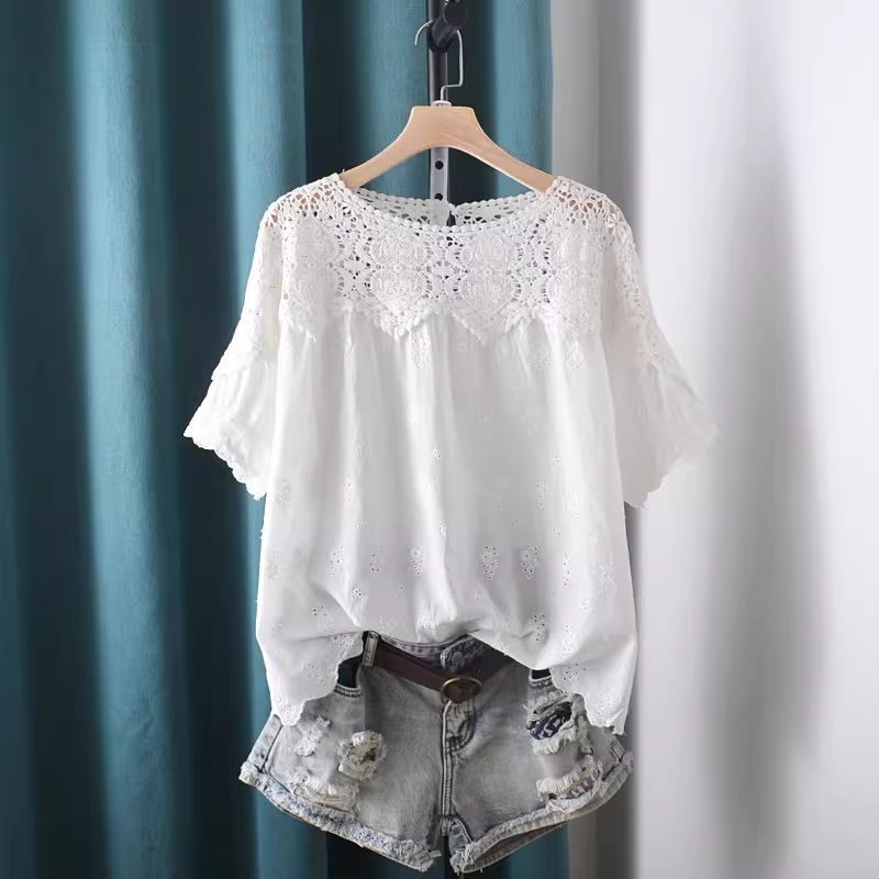 2026 Hollow Out Lace Patchwork - Japan Summer Clothing Women recension och pris