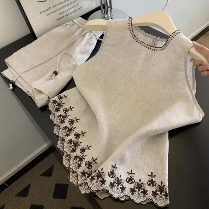 Simple Old Money Style Cotton  - Summer Linen Clothing For Women recension och pris