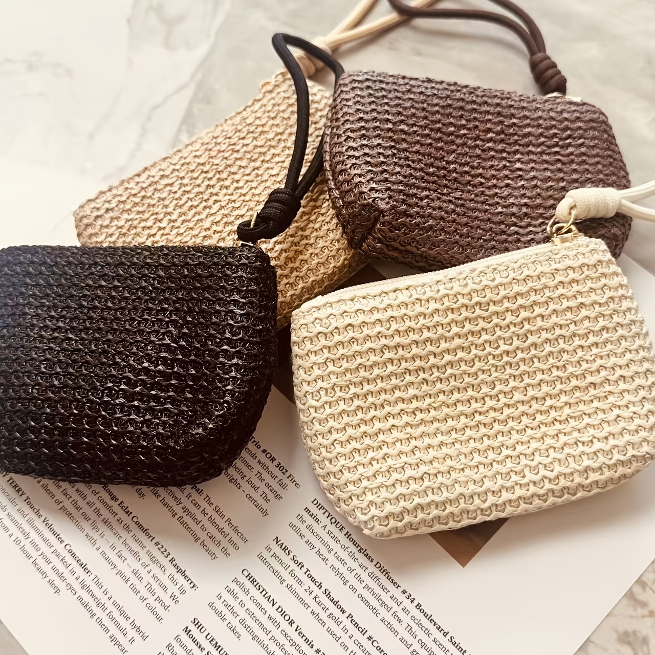 Summer Straw Key Coin Storage  - Beach Bag Straw recension och pris