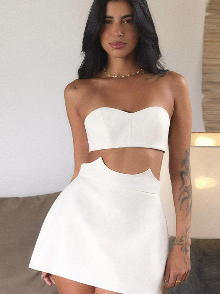 Women's Sexy Strapless Cut Out - Summer Clothing Vacation recension och pris