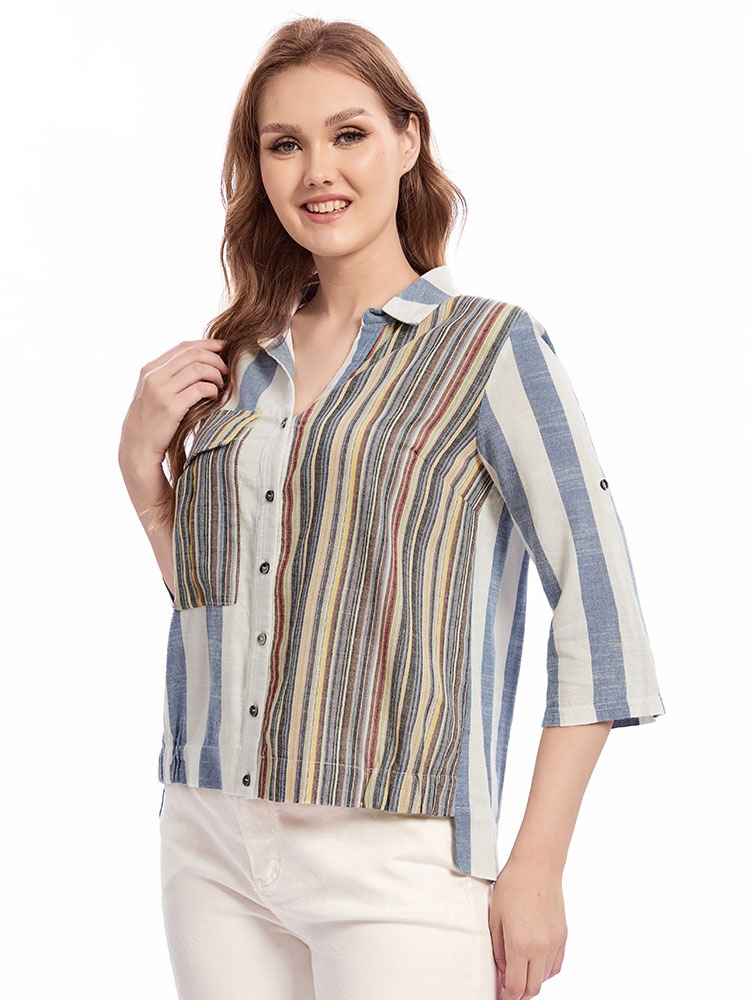 Womens plus size woven lapel s - Summer Clothing Colors recension och pris