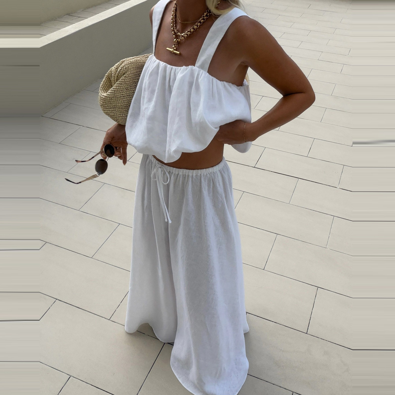 Women Elegant Sleeveless Solid - Summer Linen Clothing For Women recension och pris