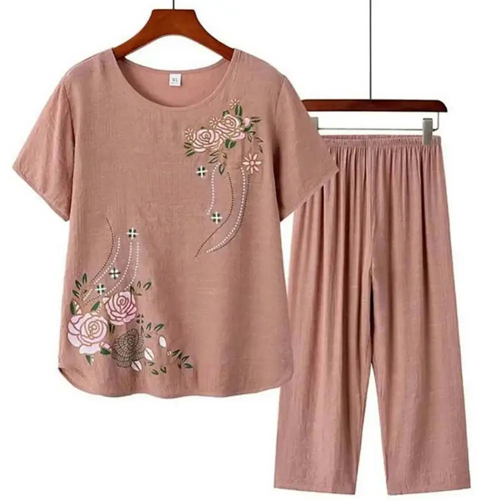 Middle-aged elderly women's sh - Summer Linen Clothing For Women recension och pris