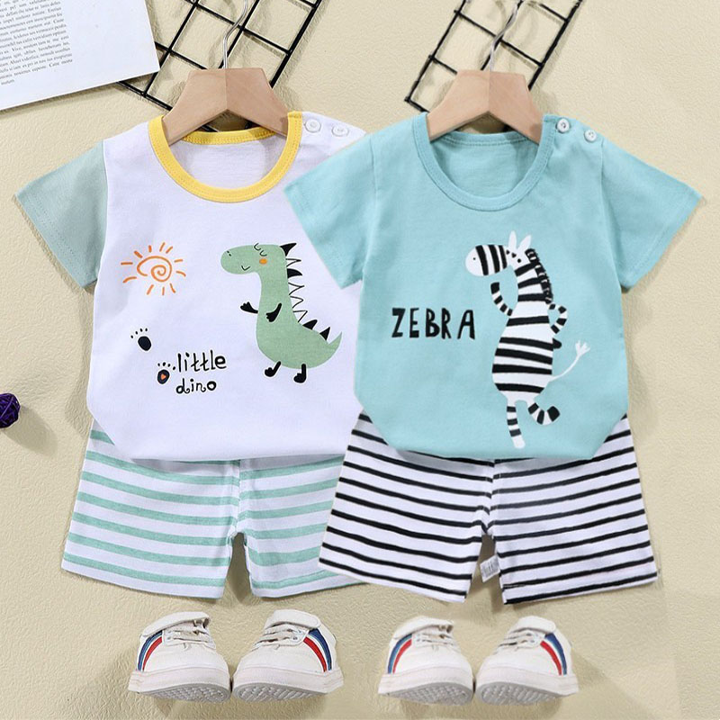 Cotton Tees+Shorts 2-piece Tra - Summer Clothing Newborn recension och pris