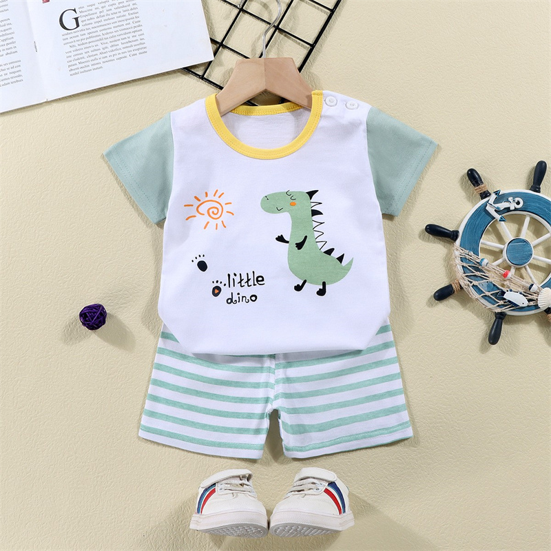 Cotton Tees+Shorts 2-piece Tra - Summer Clothing Newborn recension och pris