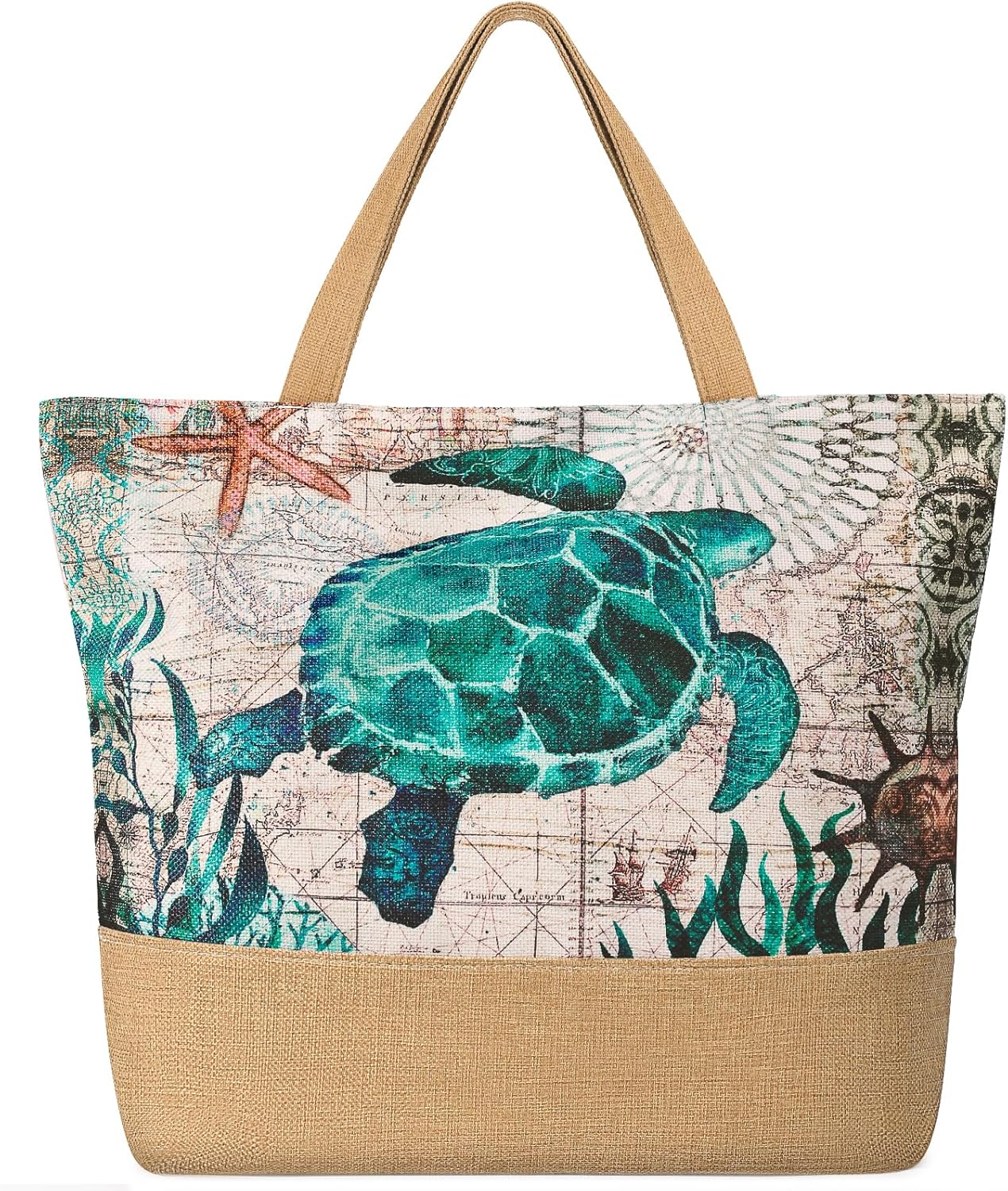 Large Beach Bag for Women with - Beach Bag Straw recension och pris