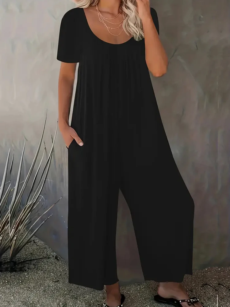 Summer Chic Solid Casual Pocke - Summer Clothing For 70 Year Old Woman recension och pris