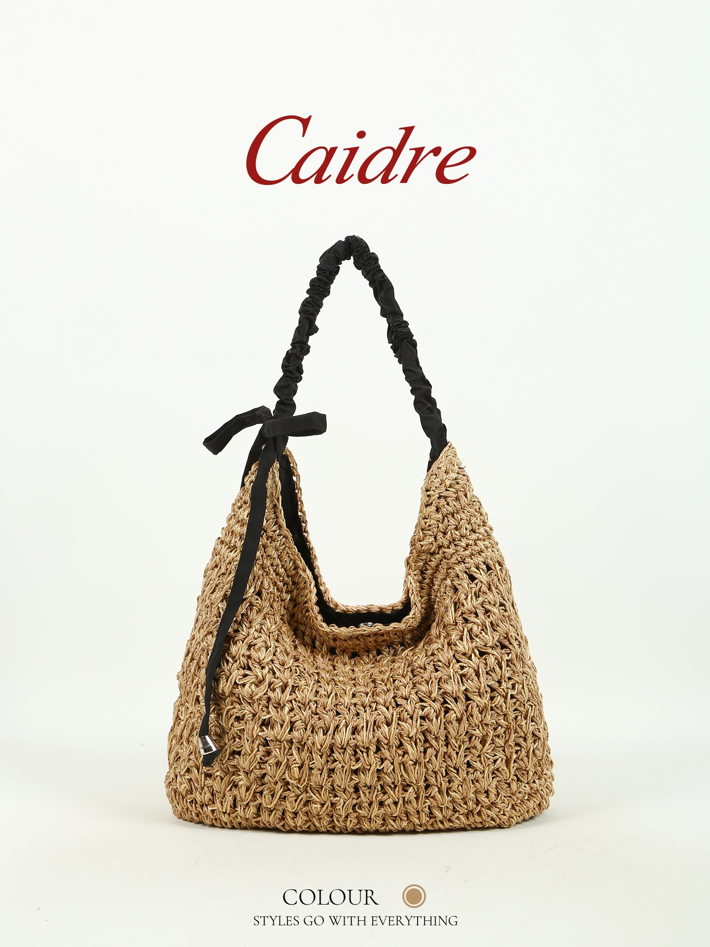 Caidre Lazy Folded Straw Tote  - Beach Bag Straw recension och pris