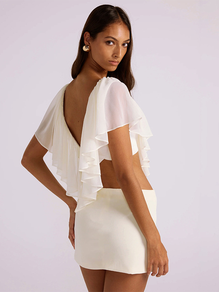 Absobe Women Chiffon Ruffle Mi - Summer Clothing Vacation recension och pris