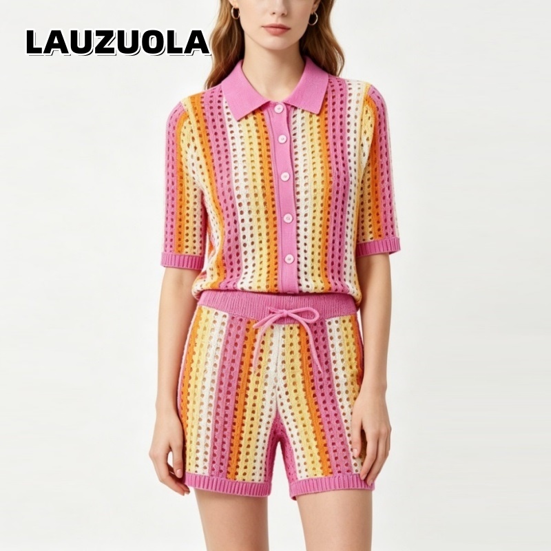 2026 Summer Women's Striped Kn - Summer Clothing Vacation recension och pris