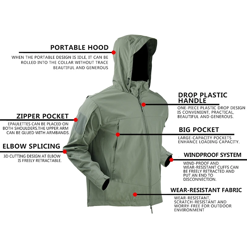 Tactical Jackets Uniform Hunti - Yours Clothing Summer Jackets recension och pris