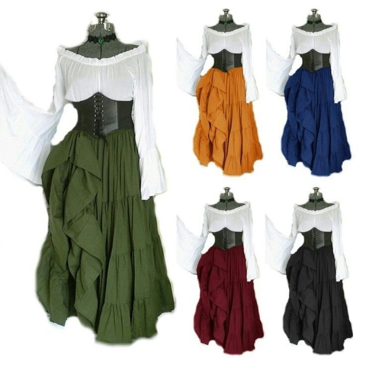 2025 New Party Long-sleeved Dr - Summer Renaissance Clothing recension och pris