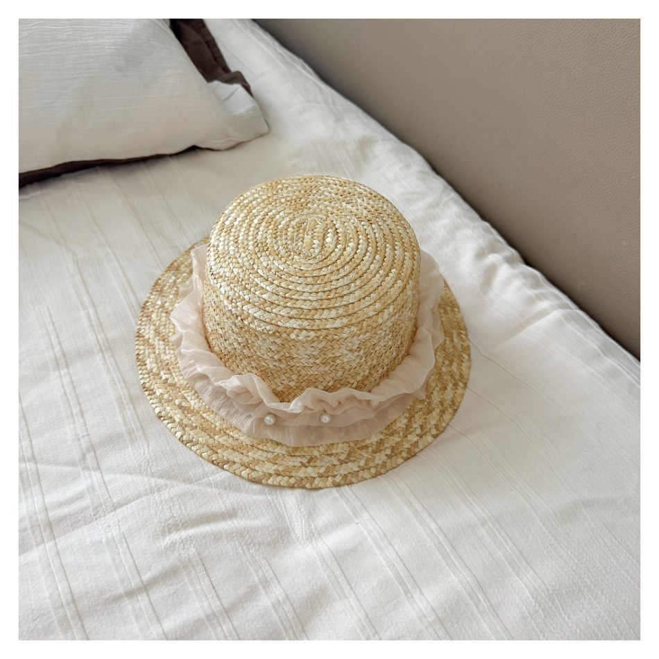 Kids Summer Straw Hat and Bag  - Beach Bag Straw recension och pris
