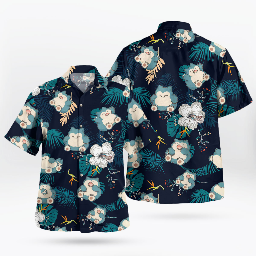 Snorlax Pokemon Hawaiian Shirt - Japan Summer Clothing Women recension och pris