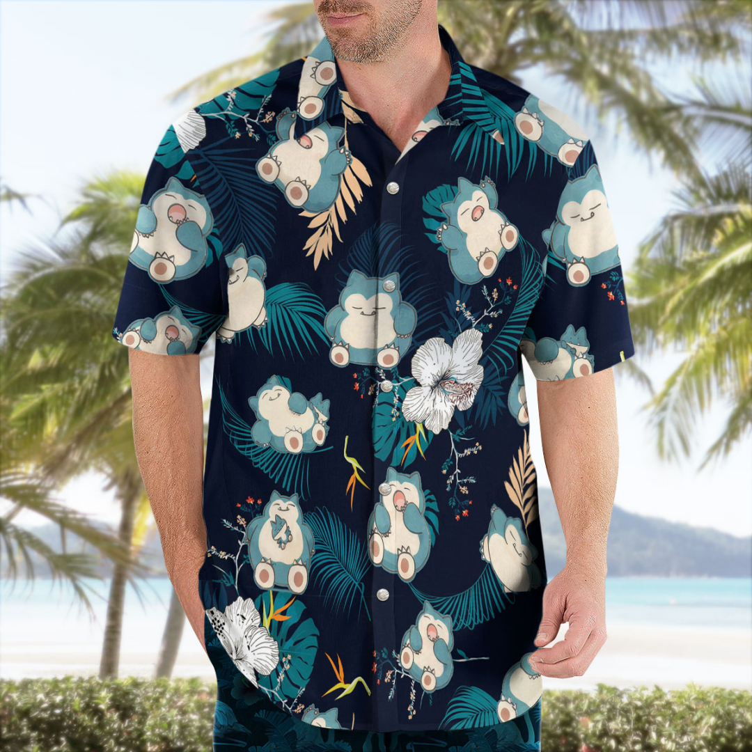 Snorlax Pokemon Hawaiian Shirt - Japan Summer Clothing Women recension och pris