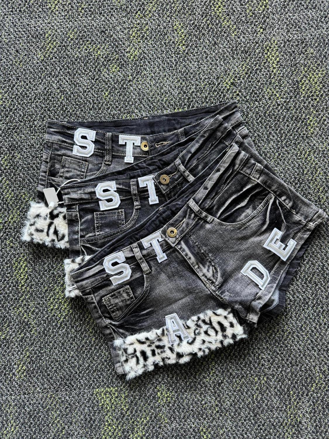 Y2k Embroidered Patch Denim Sh - Summer Clothing Vintage recension och pris