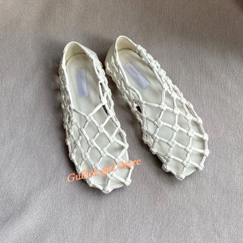 French Woven Mesh Hollow flat  - Summer Clothing Petite recension och pris