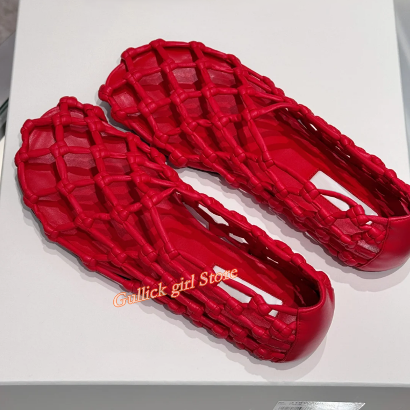 French Woven Mesh Hollow flat  - Summer Clothing Petite recension och pris