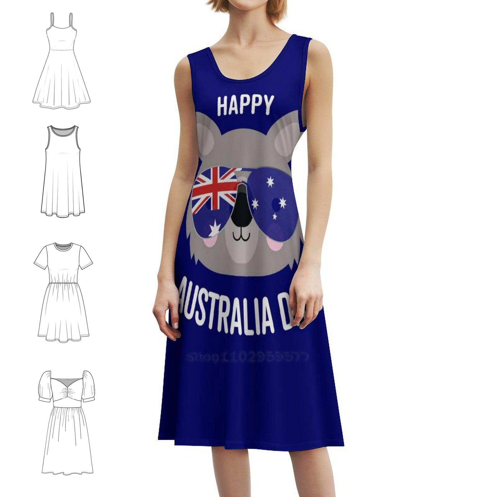 Happy Australia Day-Wombat Wom - Summer Clothing Women Australia recension och pris