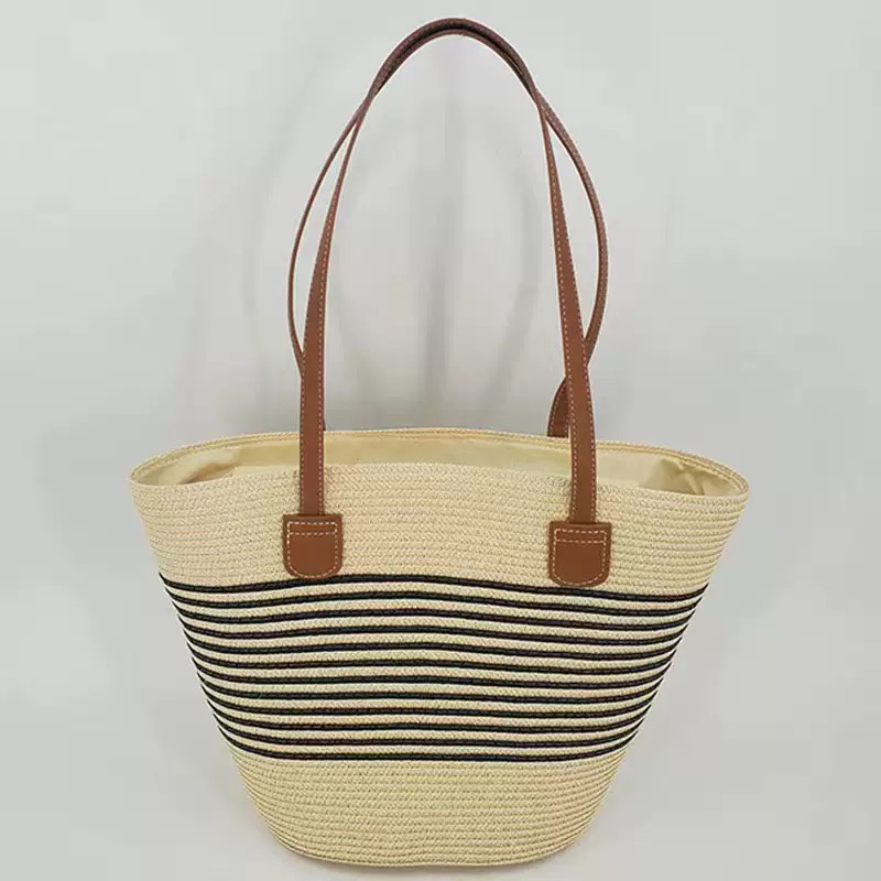 CLAREGQI  Women's Striped Stra - Beach Bag Straw recension och pris