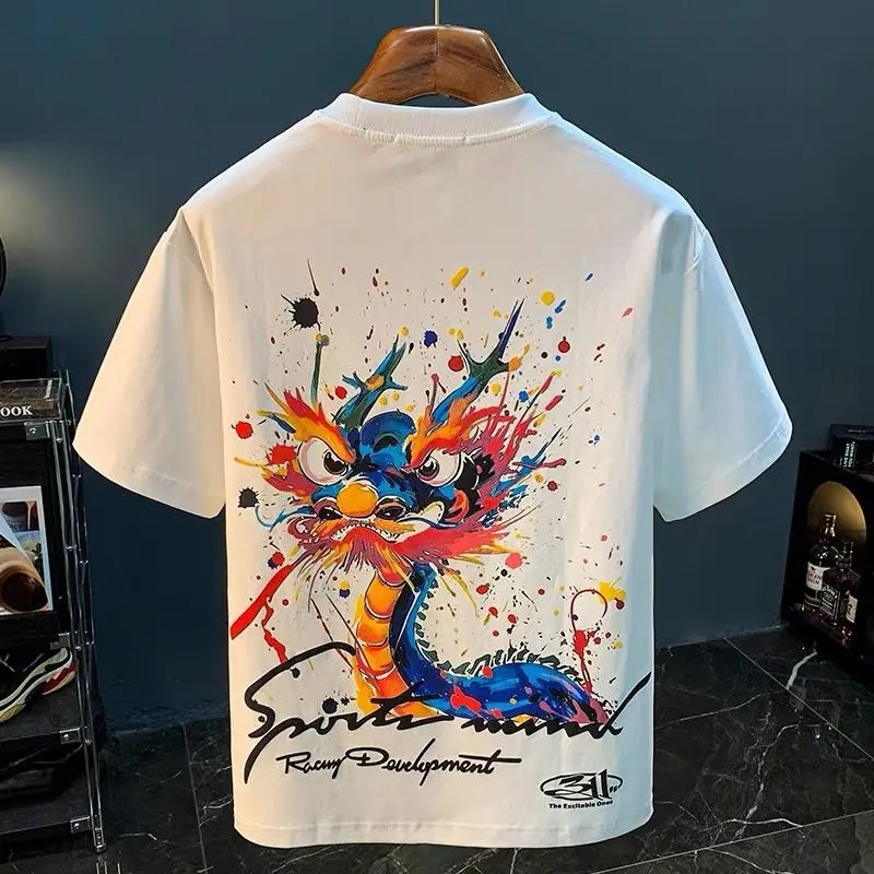 100℅ Cotton T Shirt for Men Wh - Summer Clothing Cheap recension och pris