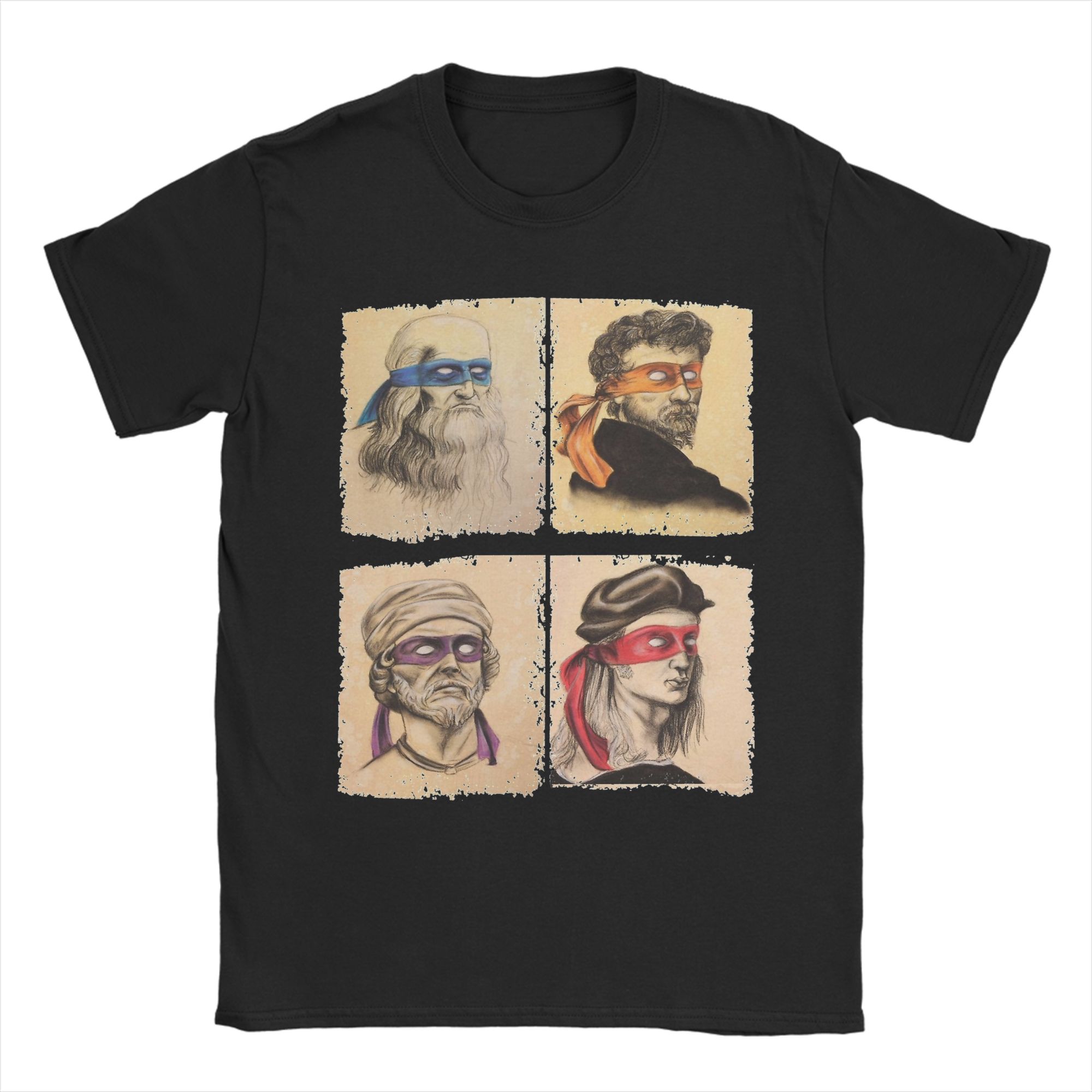 Science Turtles T Shirt Men Pu - Summer Renaissance Clothing recension och pris
