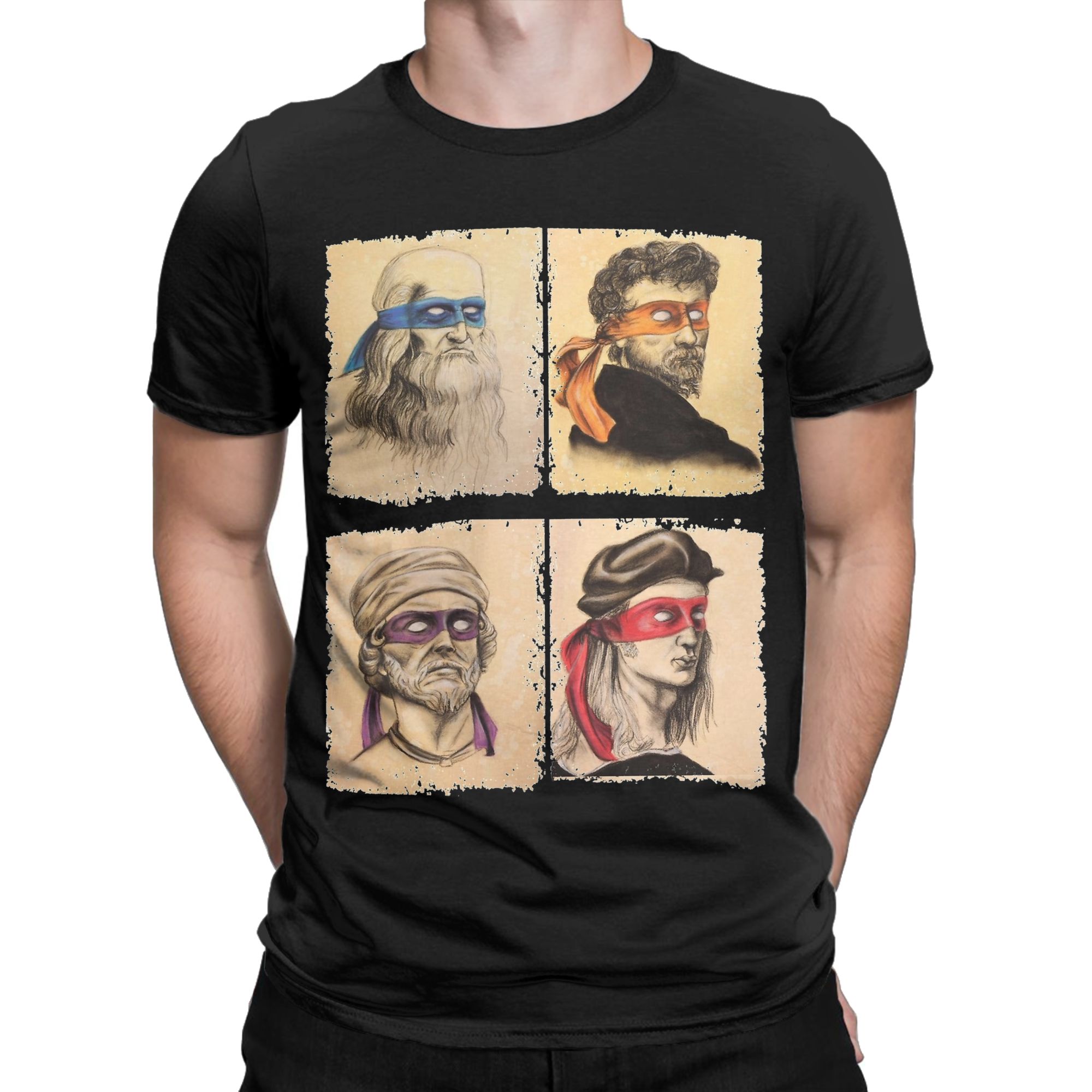 Science Turtles T Shirt Men Pu - Summer Renaissance Clothing recension och pris