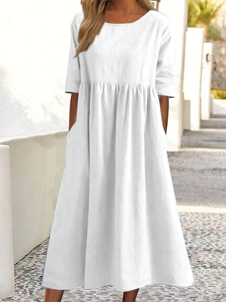 New Fashionable Women's Crew N - Summer Clothing Colors recension och pris