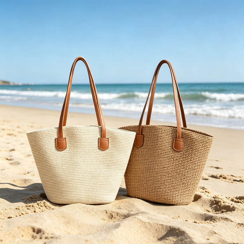 CLAREGQI  Women's Solid Color  - Beach Bag Straw recension och pris