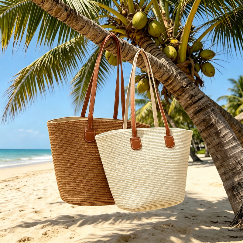 CLAREGQI  Women's Solid Color  - Beach Bag Straw recension och pris