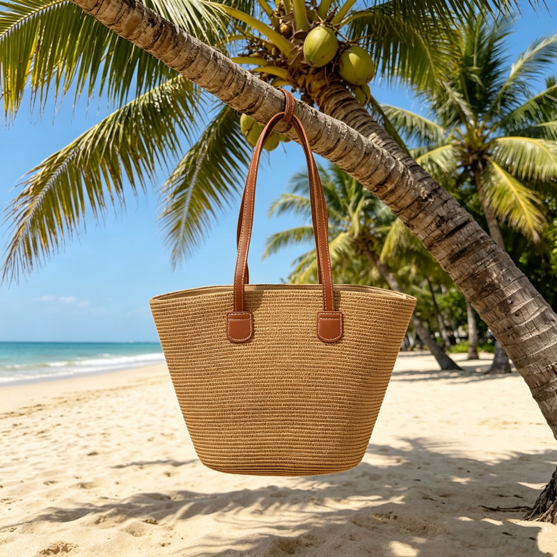CLAREGQI  Women's Solid Color  - Beach Bag Straw recension och pris