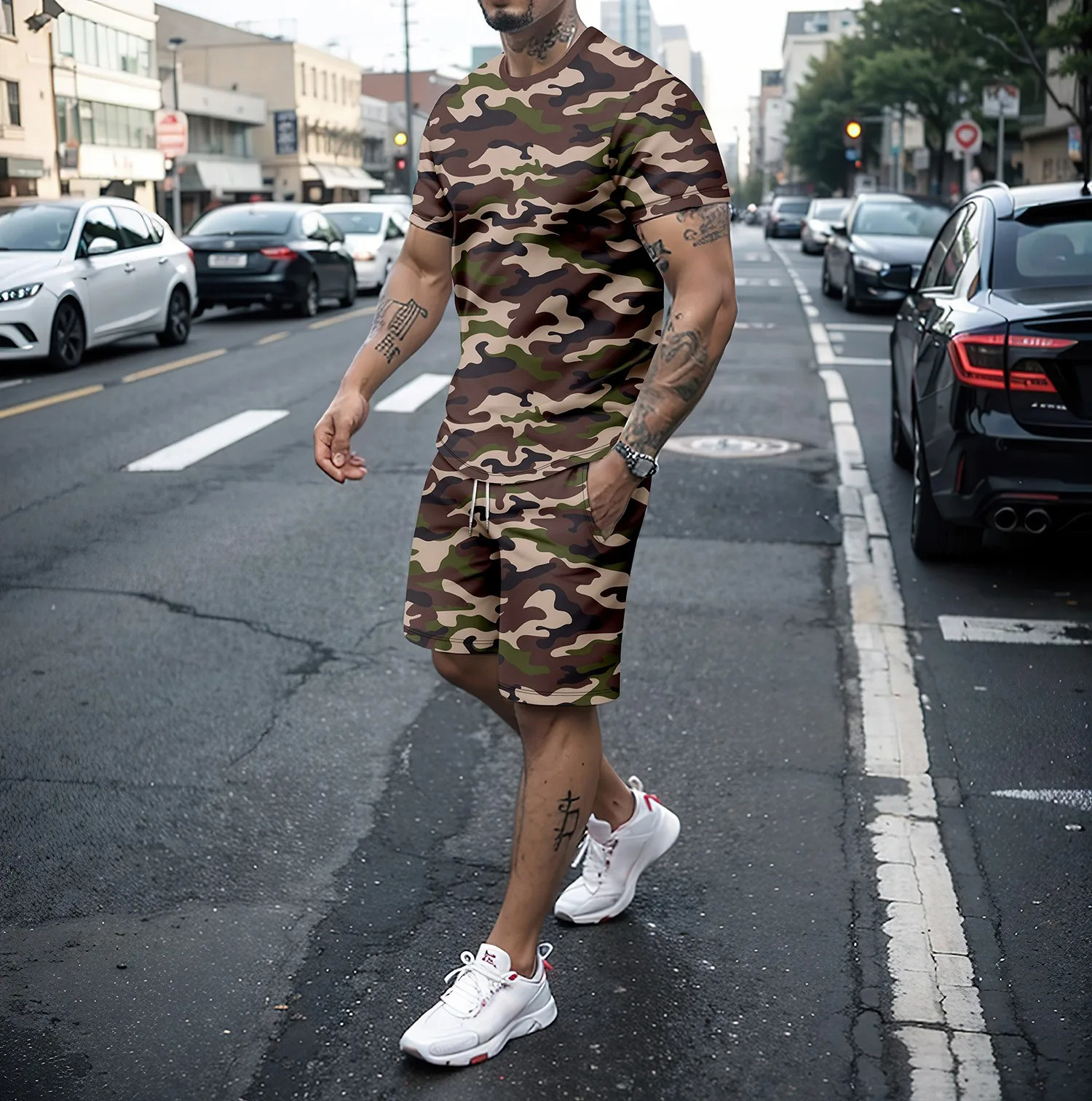Camouflage Outdoor Tracksuits  - Summer Clothing Petite recension och pris