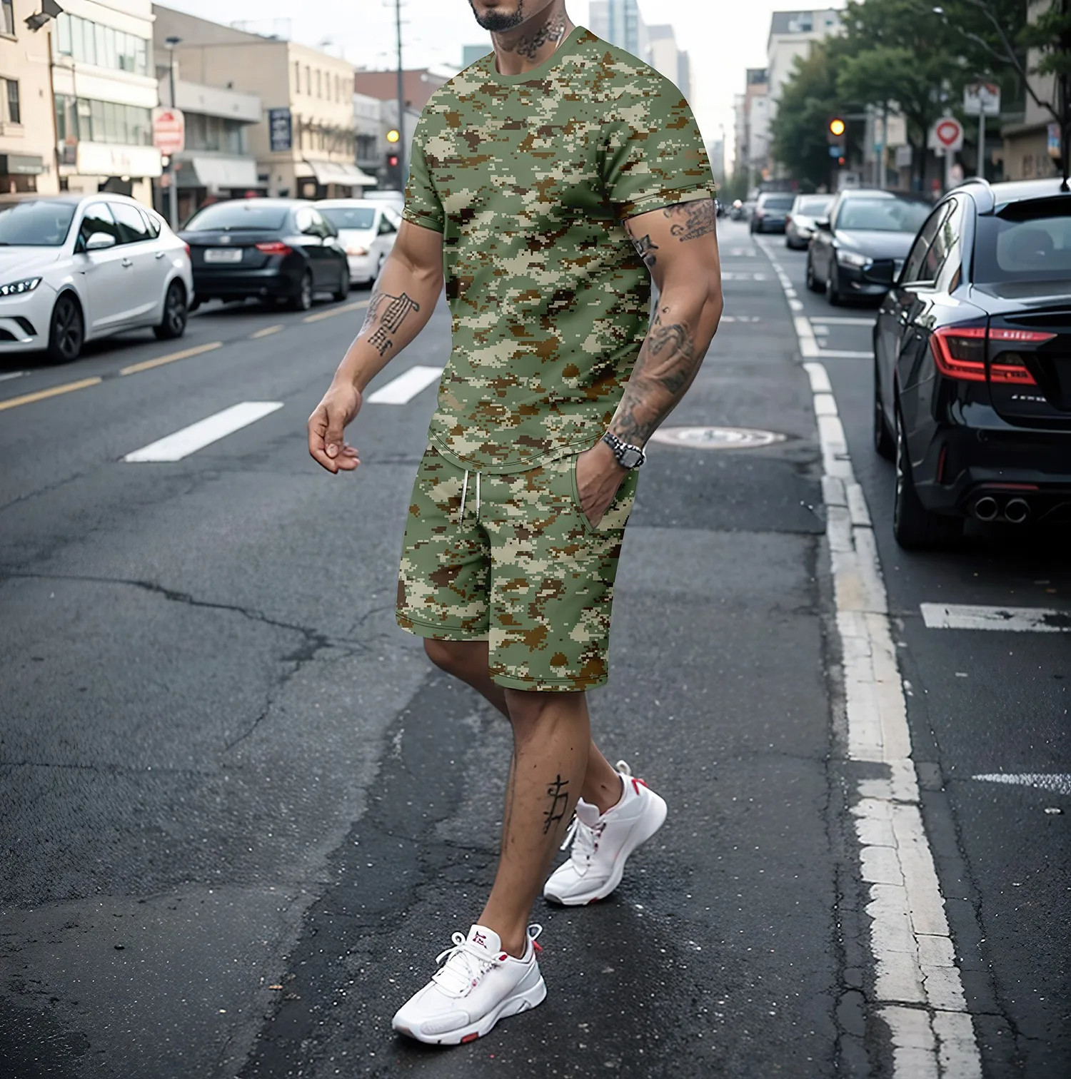 Camouflage Outdoor Tracksuits  - Summer Clothing Petite recension och pris