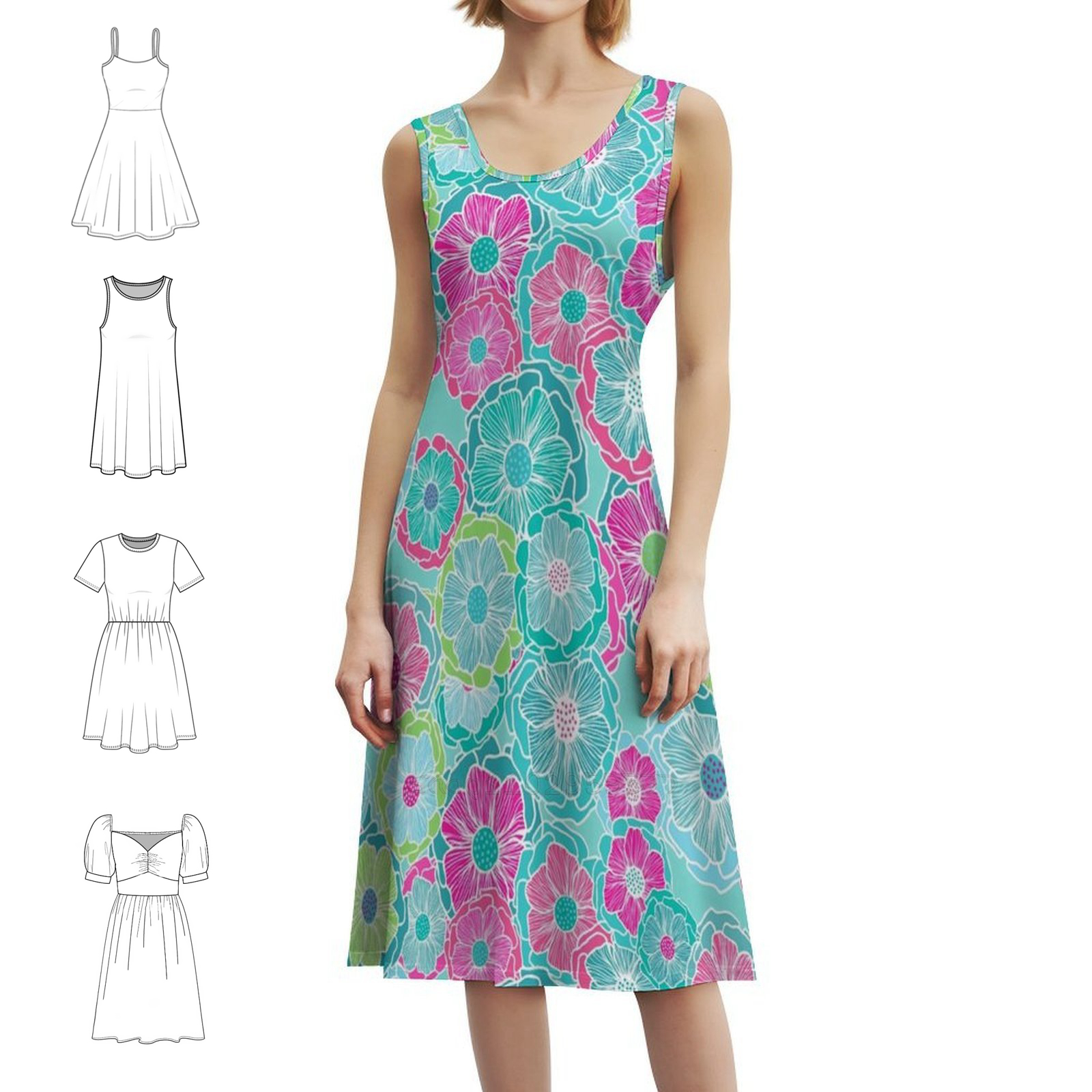 Fantasy Floral In Bold Tropica - Summer Clothing Colors recension och pris