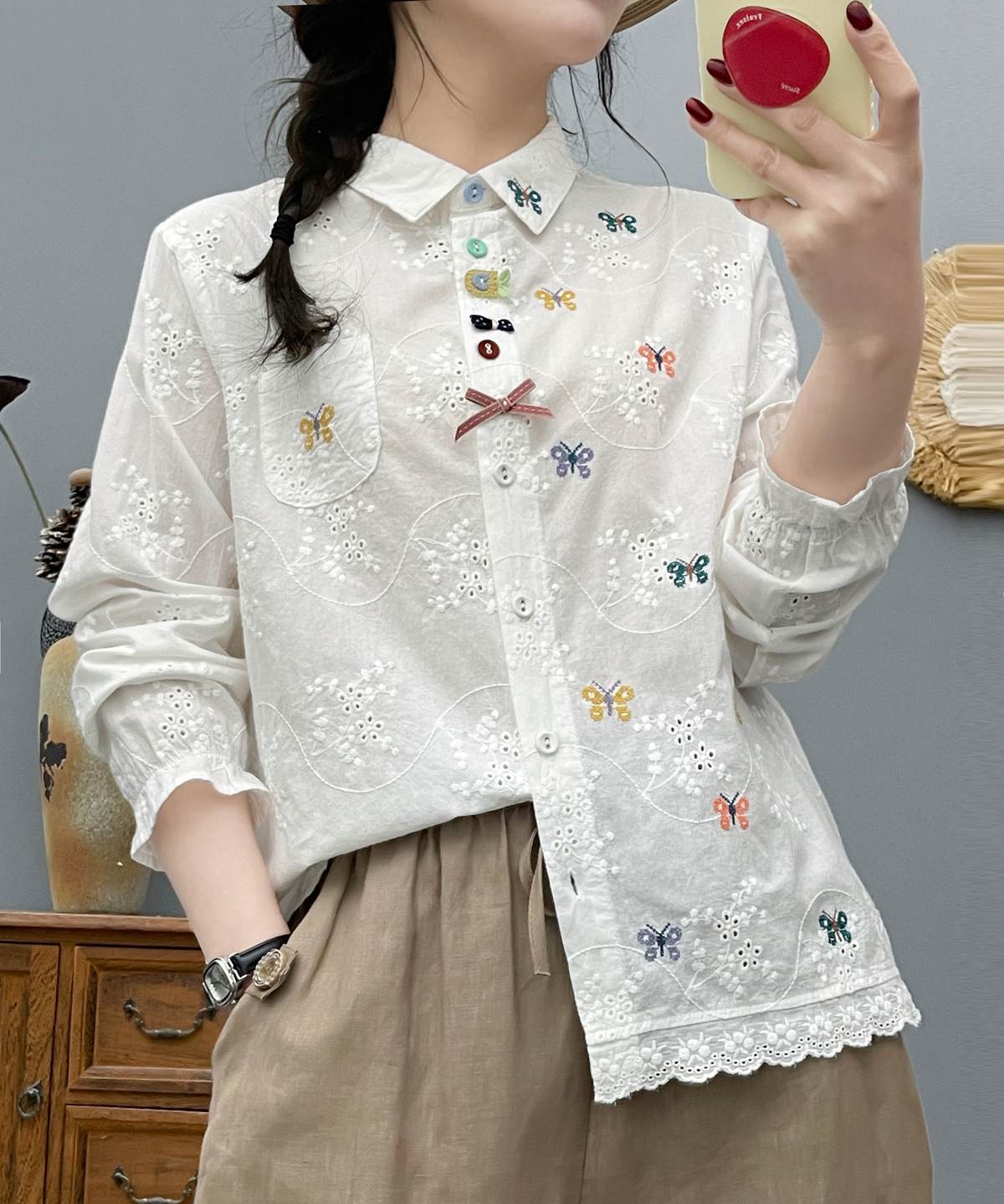 Women's Bohemian Blouse Ethnic - Japan Summer Clothing Women recension och pris